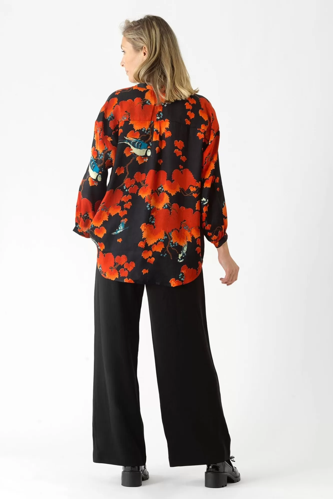 Women One Hundred Stars Tops-Acer Black Darcy Shirt