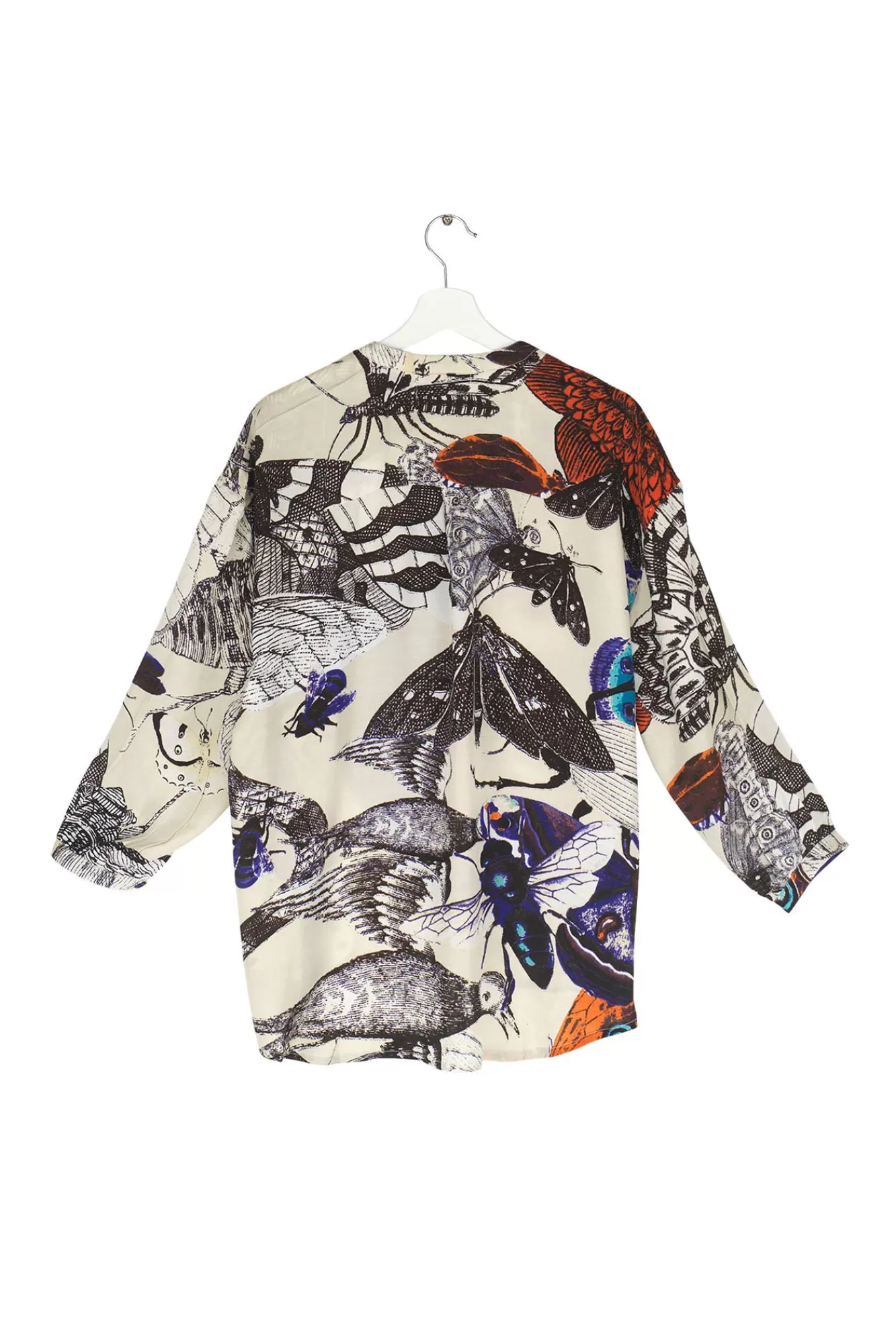 Women One Hundred Stars Tops-Butterflies Cobalt Darcy Shirt