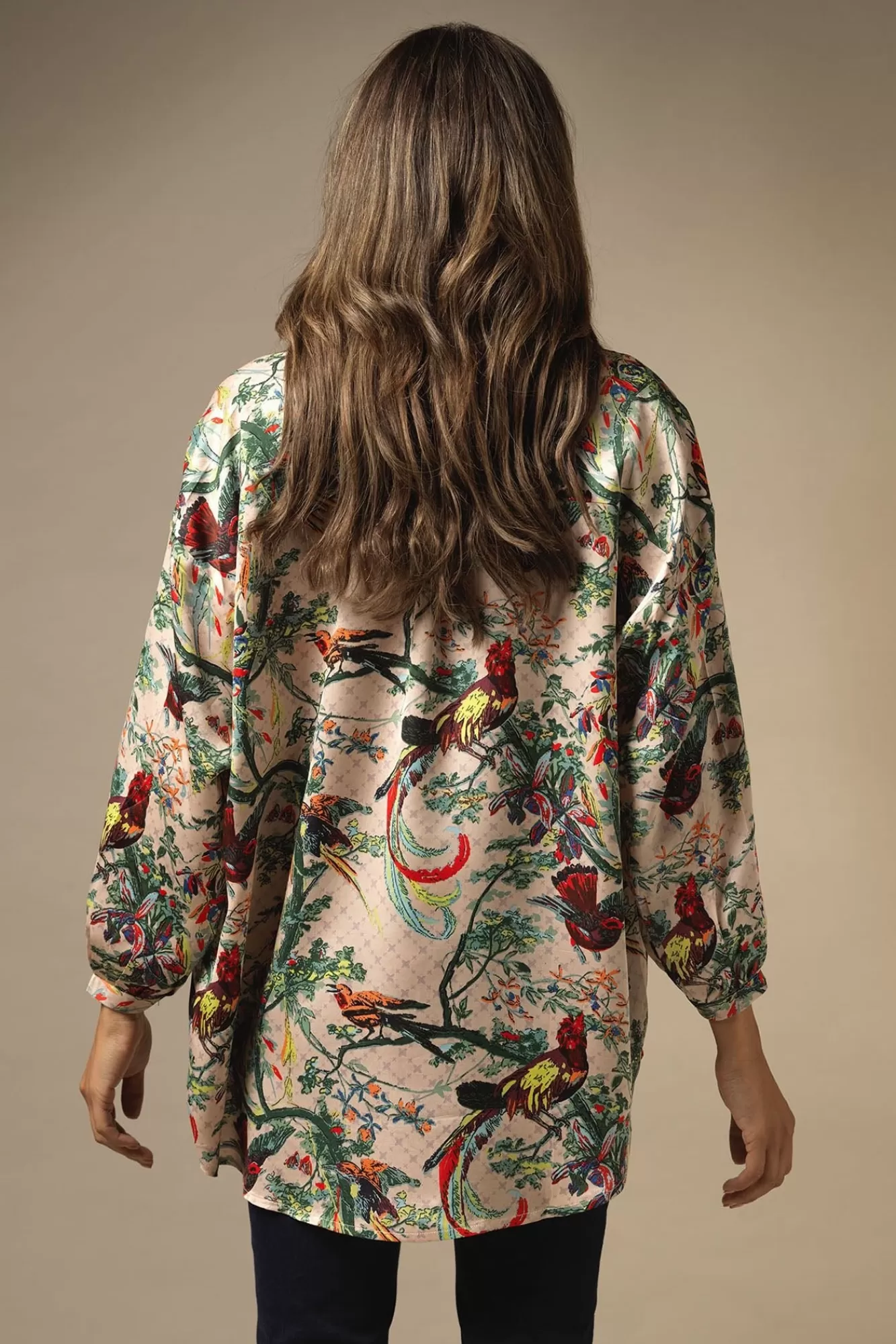 Women One Hundred Stars Tops-Chinoiserie Pink Darcy Shirt