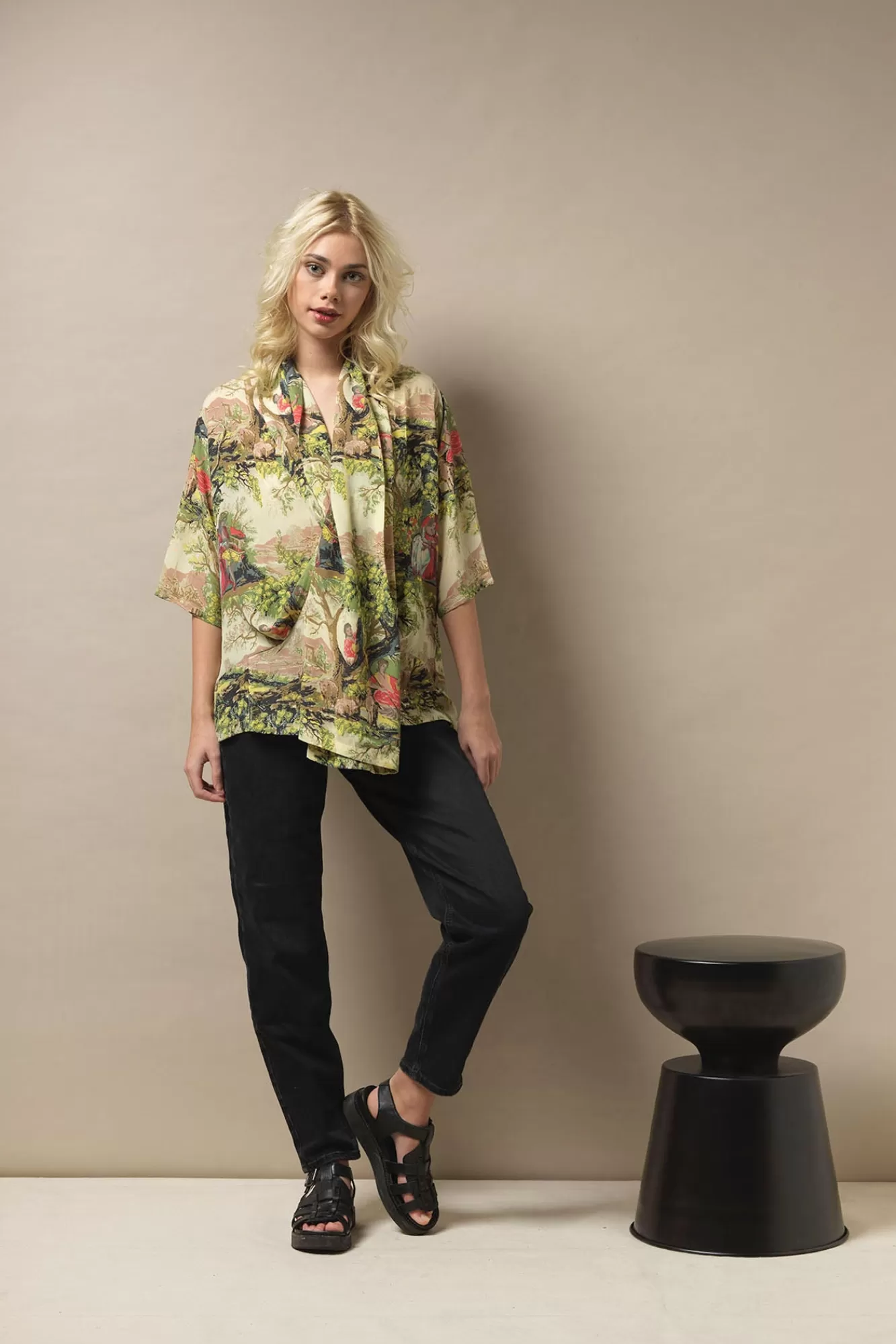 Women One Hundred Stars Tops-Country Toile Rachel Top