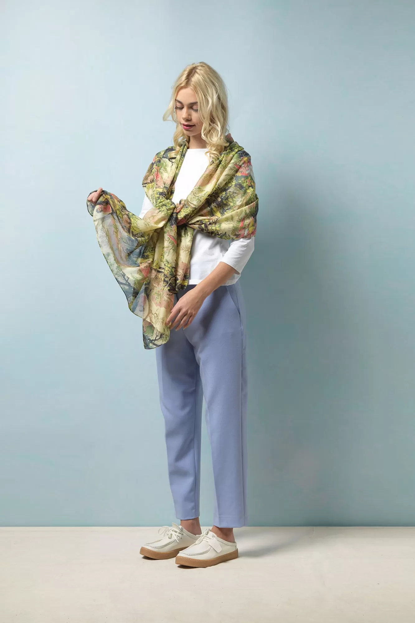 One Hundred Stars Scarves-Country Toile Scarf