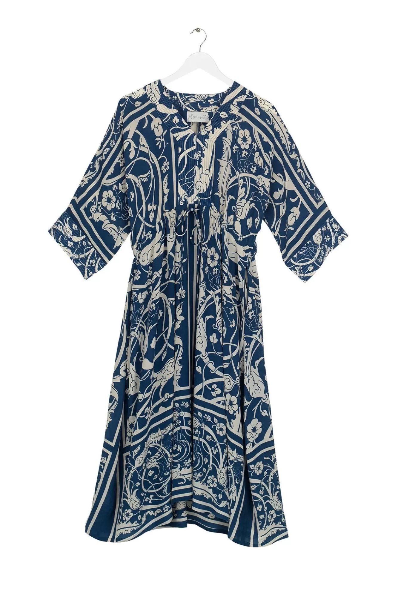 Women One Hundred Stars Dresses-Jaipur Blue Abbi Dress