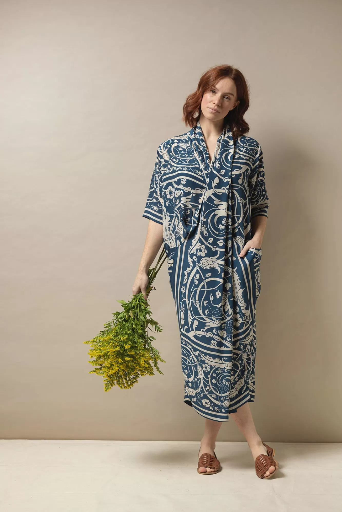 Women One Hundred Stars Dresses-Jaipur Blue Rachel Dress