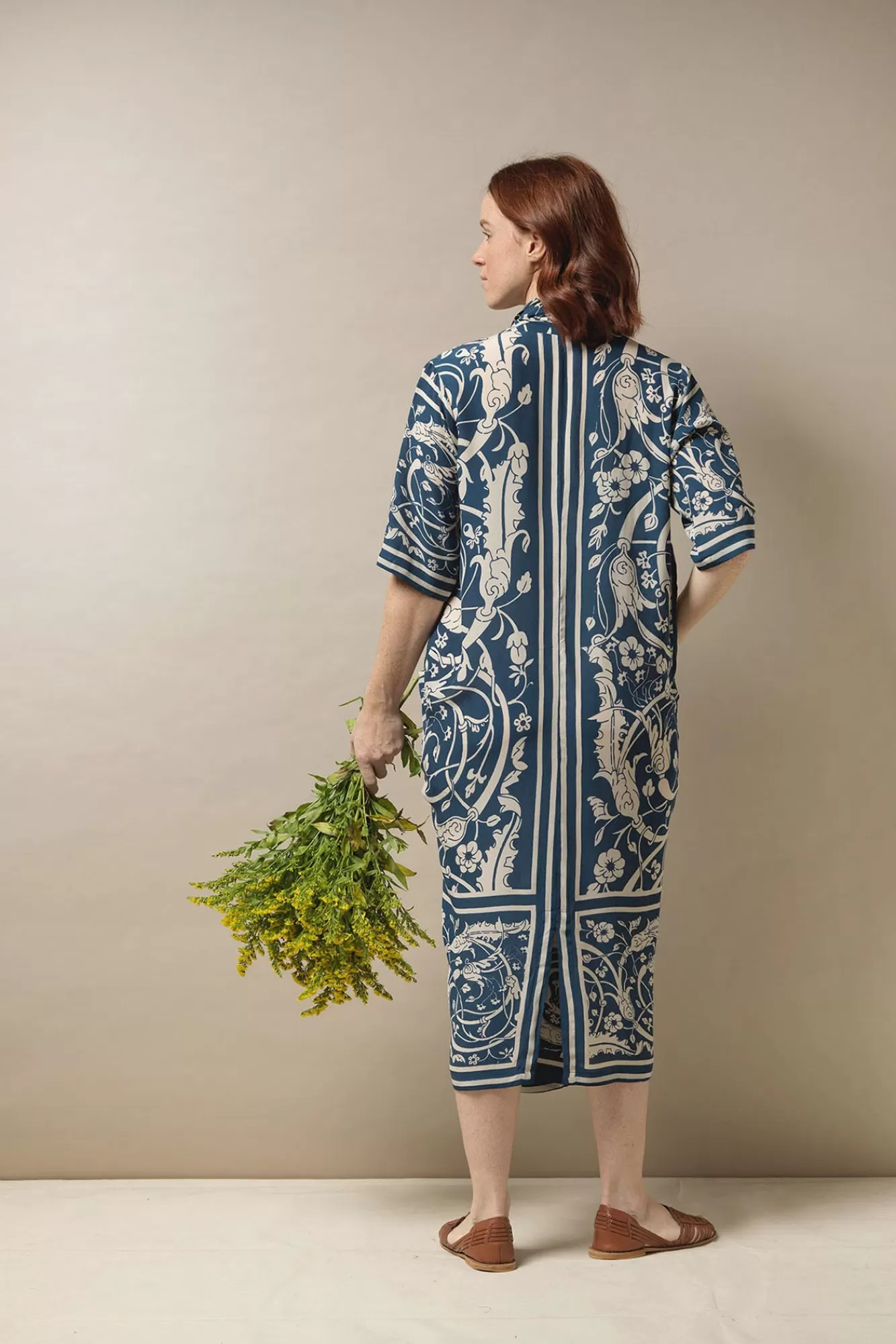 Women One Hundred Stars Dresses-Jaipur Blue Rachel Dress
