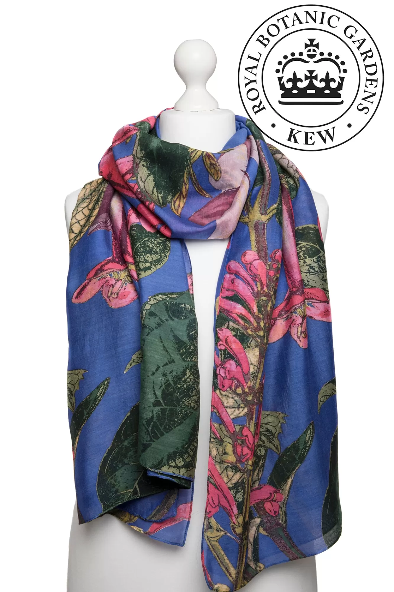 One Hundred Stars Scarves-Kew Magnolia Purple Scarf