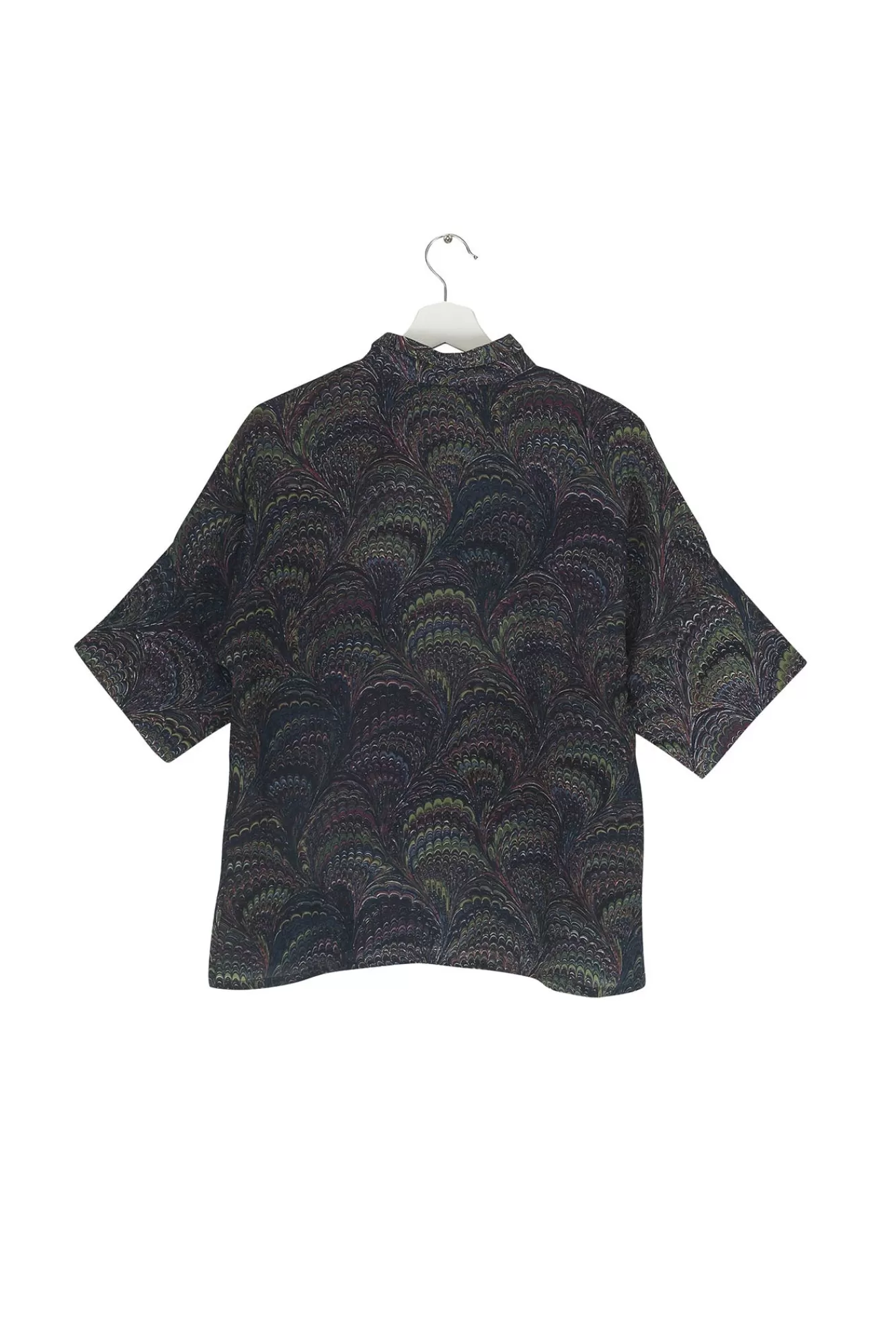 Women One Hundred Stars Tops-Marbled Indigo Pippa Top