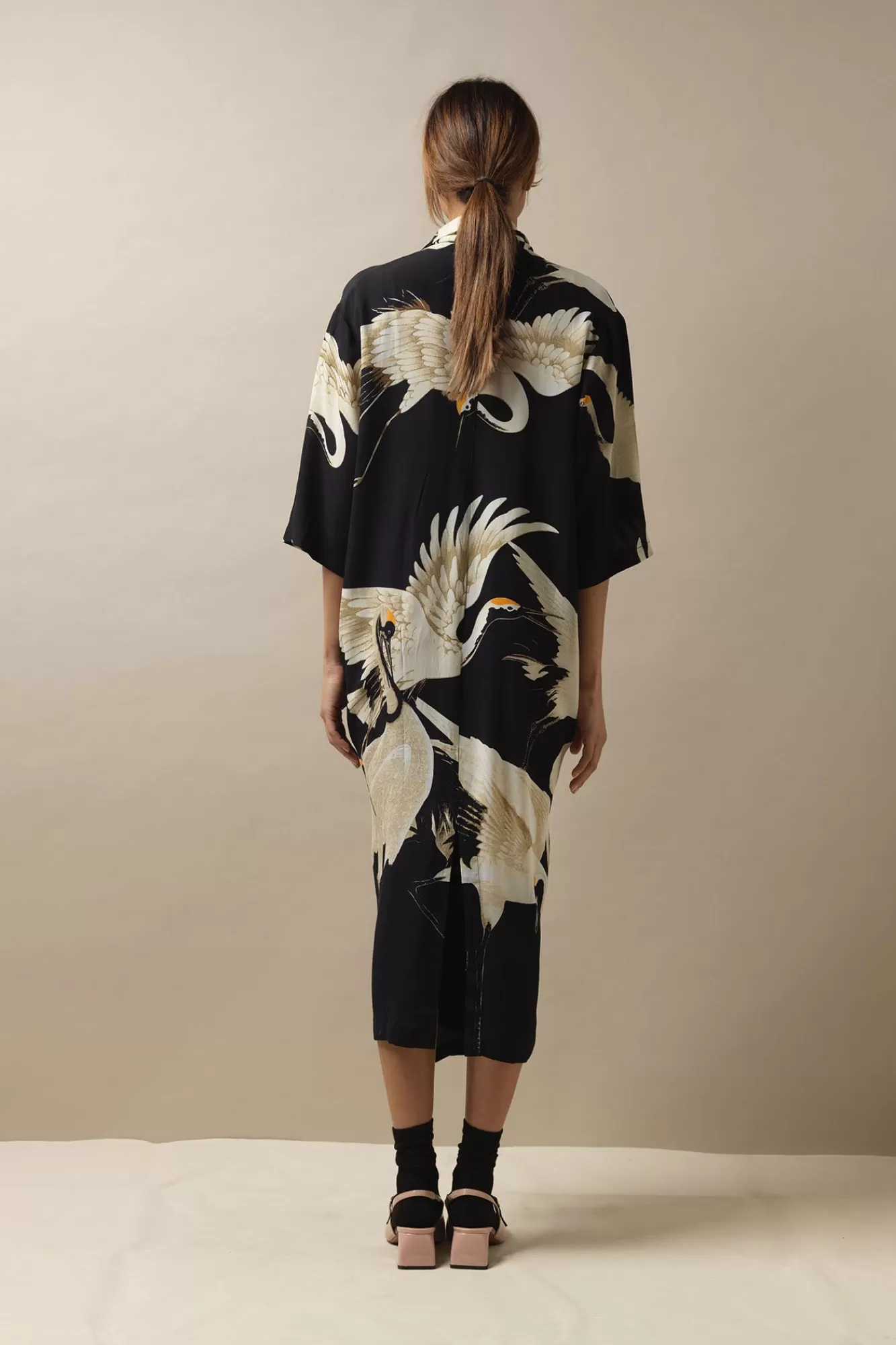 Women One Hundred Stars Dresses-Stork Black Rachel Dress