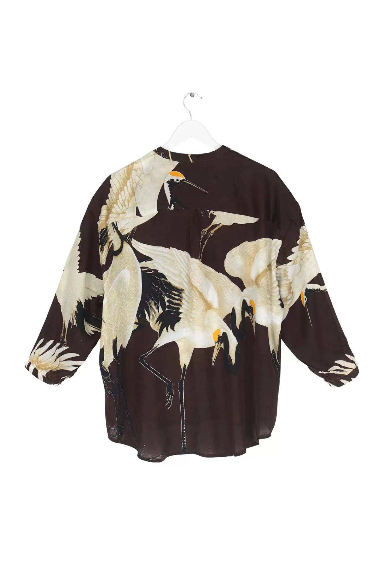 Women One Hundred Stars Tops-Stork Burgundy Darcy Shirt