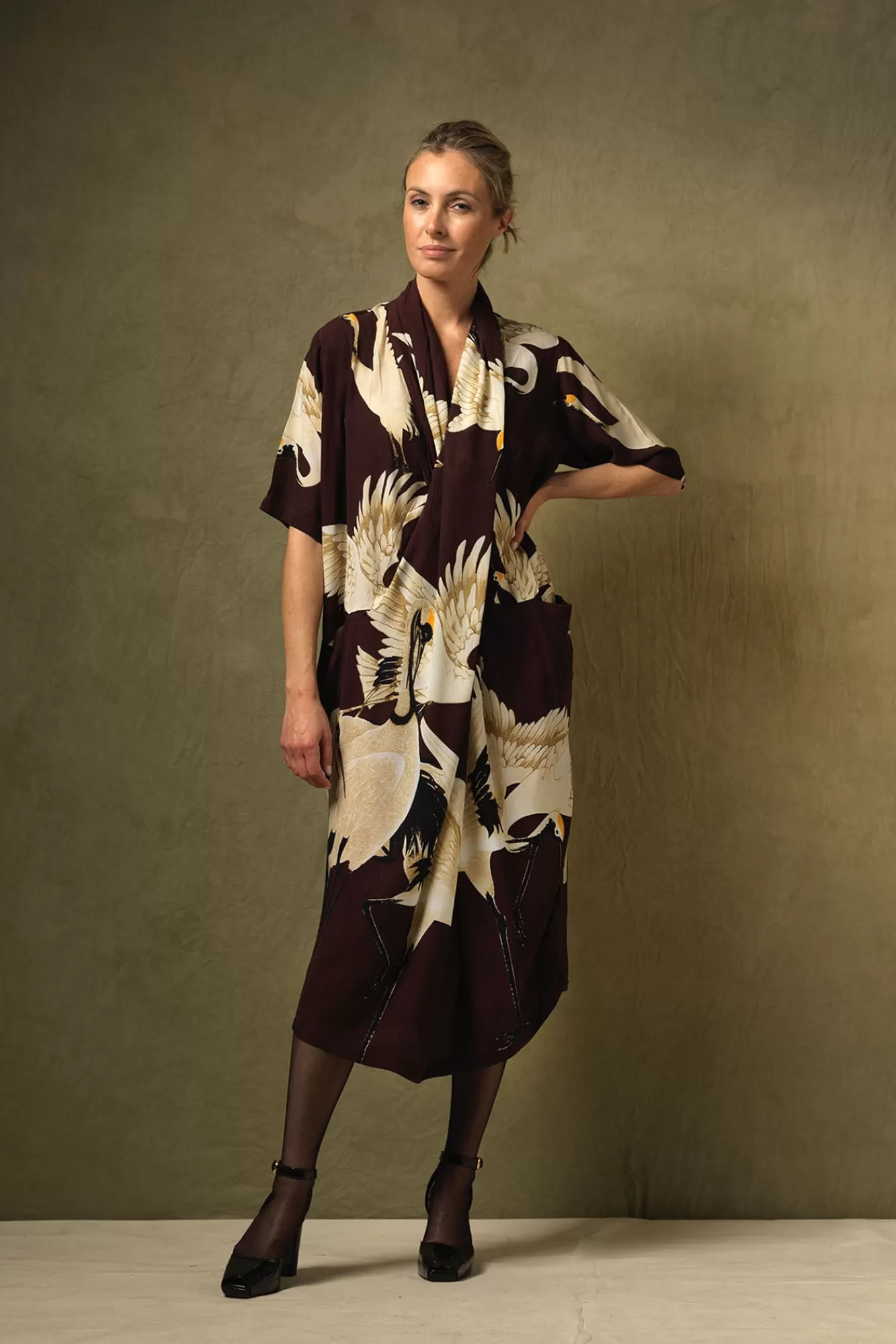 Women One Hundred Stars Dresses-Stork Burgundy Rachel Dress