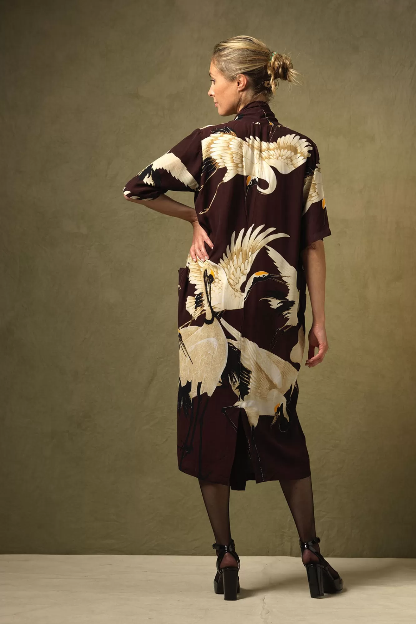 Women One Hundred Stars Dresses-Stork Burgundy Rachel Dress