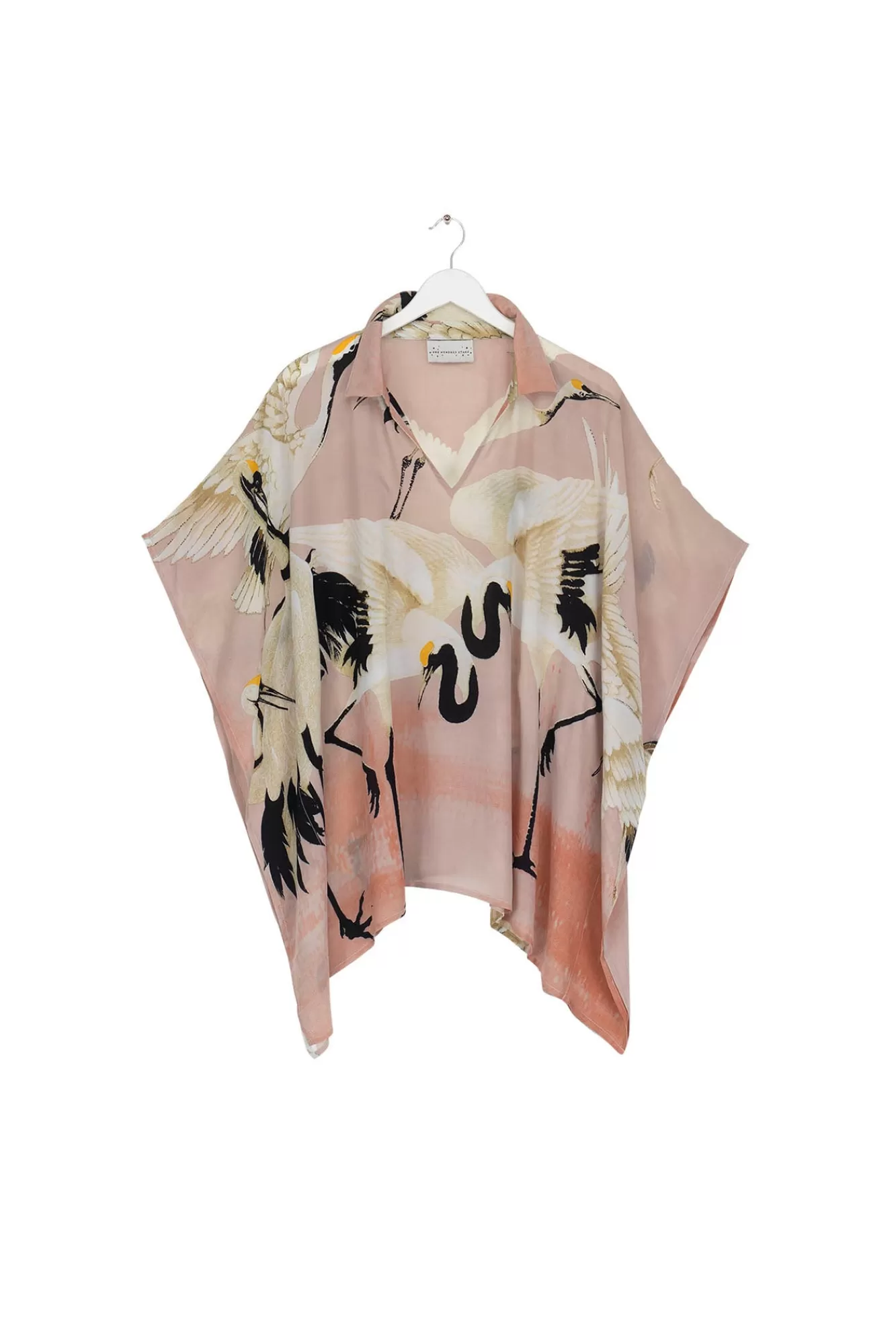 Women One Hundred Stars Tops-Stork Pink Tunic Top