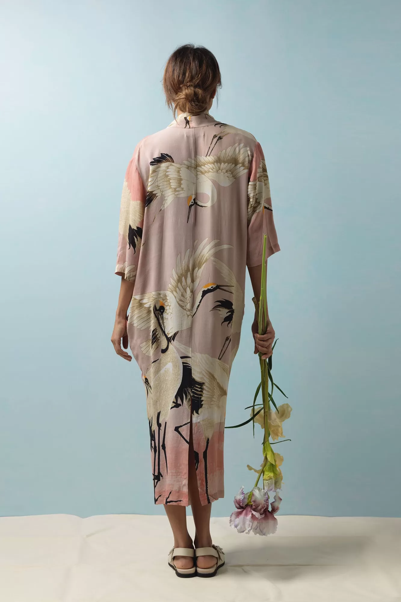 Women One Hundred Stars Dresses-Stork Plaster Pink Rachel Dress