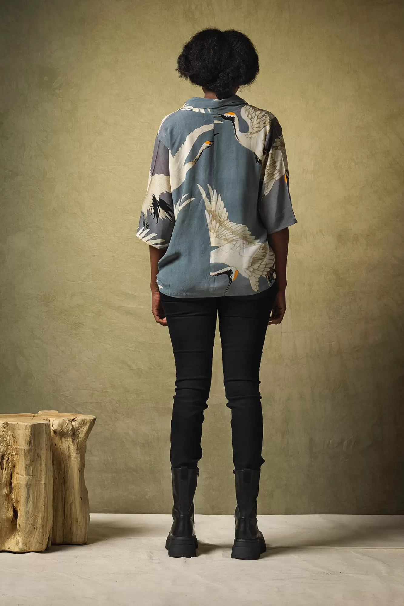 Women One Hundred Stars Tops-Stork Slate Rachel Top