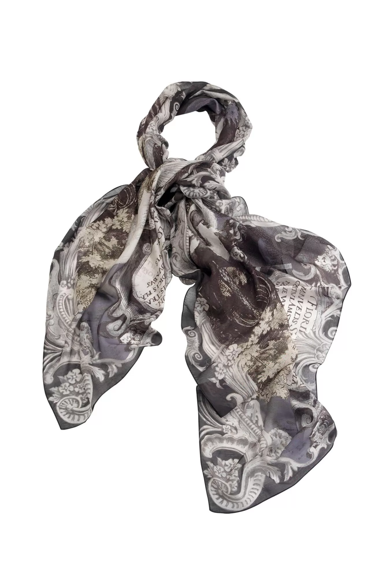 One Hundred Stars Scarves-Sunburst Grey Scarf