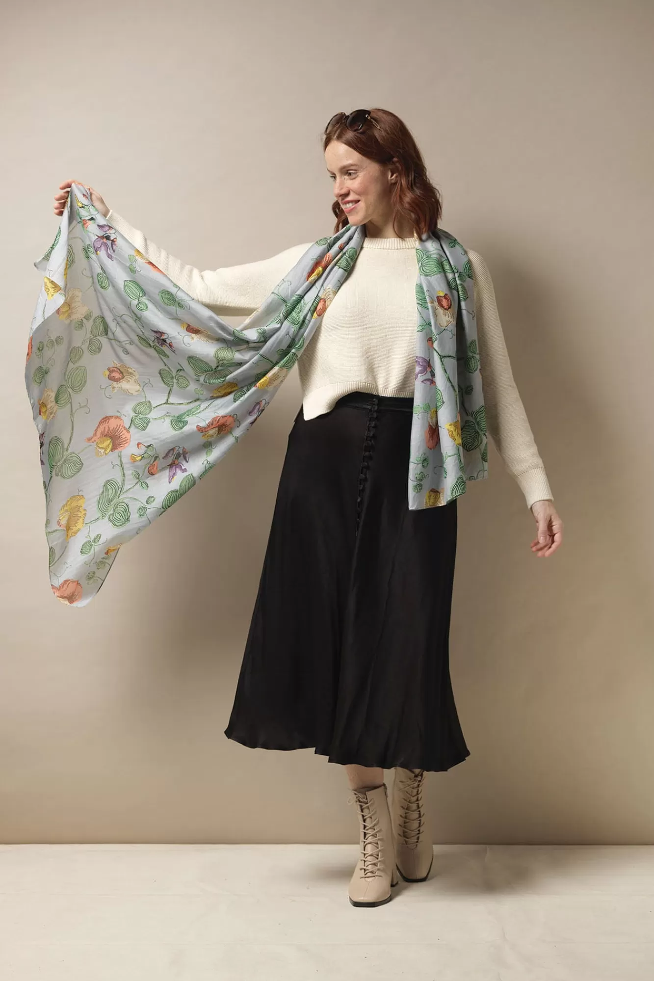 One Hundred Stars Scarves-Sweet Pea Scarf