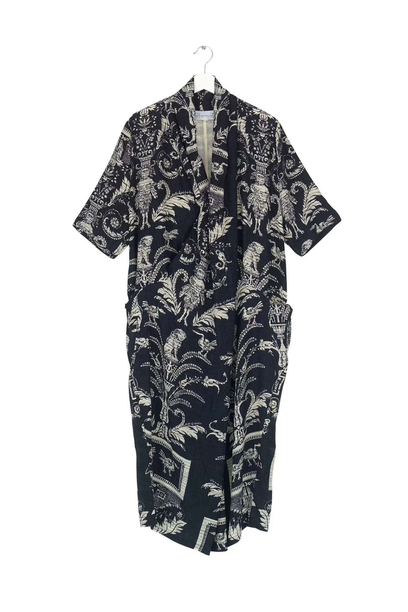 Women One Hundred Stars Dresses-Vintage Damask Black Rachel Dress