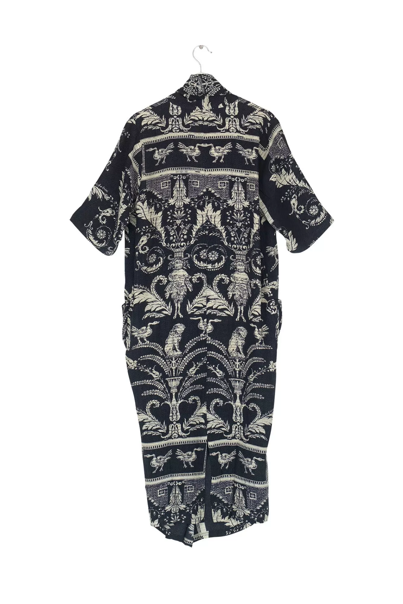Women One Hundred Stars Dresses-Vintage Damask Black Rachel Dress