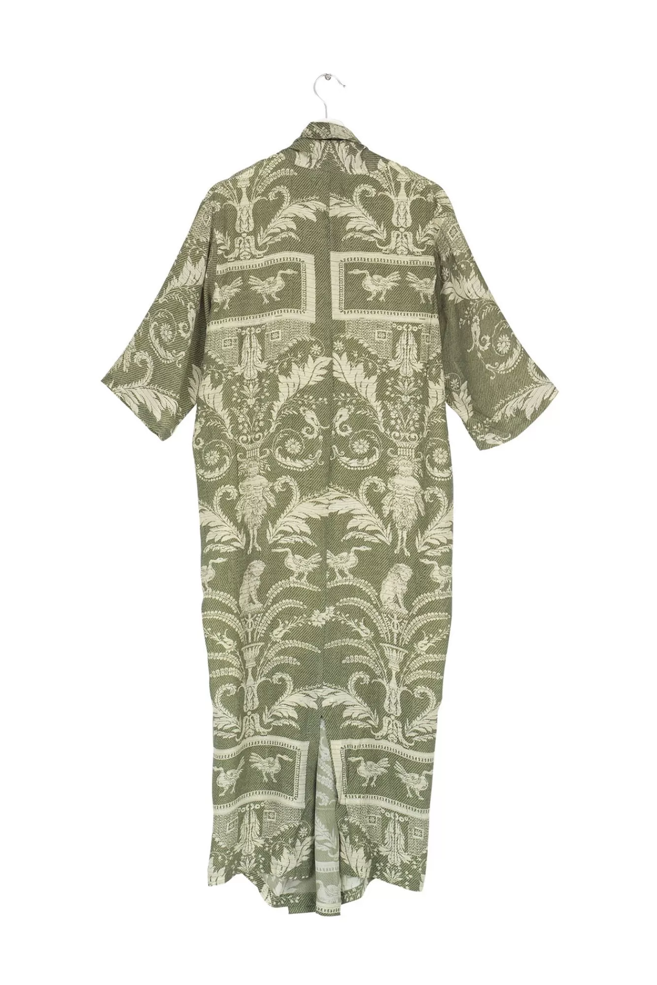 Women One Hundred Stars Dresses-Vintage Damask Sage Rachel Dress